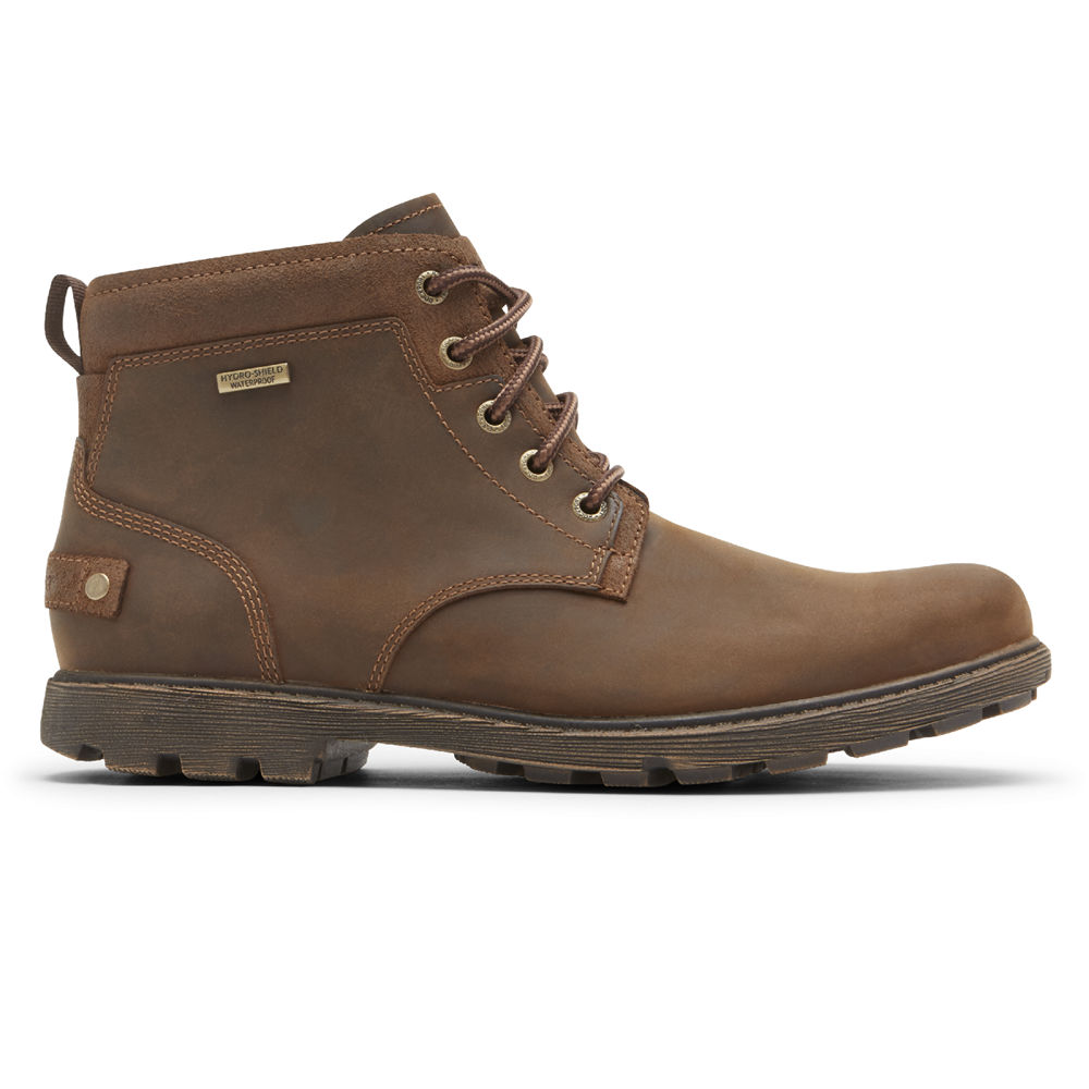 Botas Rockport Hombre Mexico - Rugged Bucks 2 Chukka Marrom - HVUAO2630